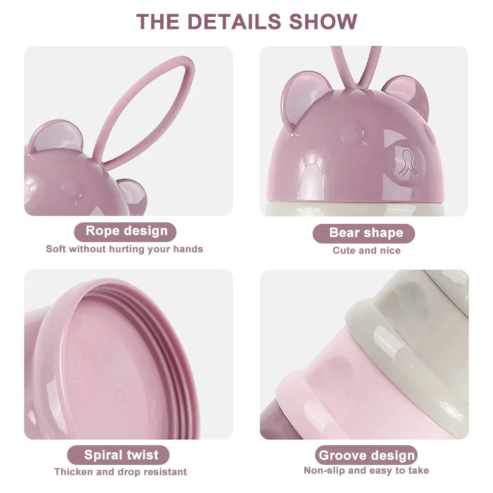 4-Grid Baby Milk Powder Container – Portable Snack Storage