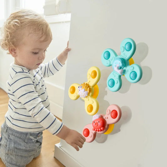 Baby Bath Toys Set – Fun Suction Cup Spinning Rattles