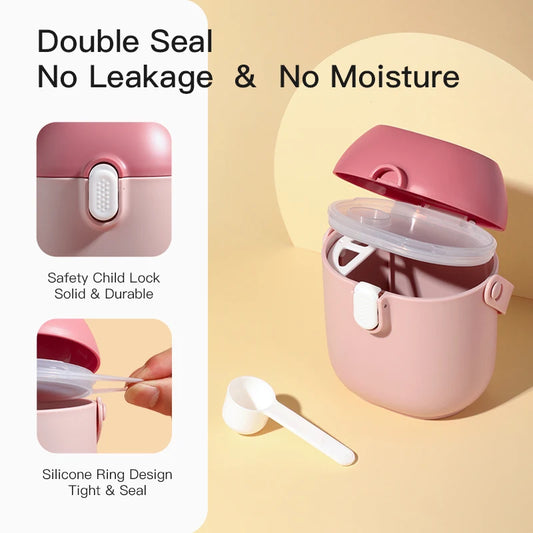 Portable Milk Powder Container – Large Capacity & Travel-Friendly