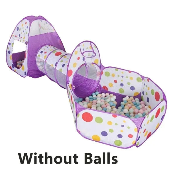 Kids Ball Pit With Tunnel – Fun Indoor & Outdoor Play Tent