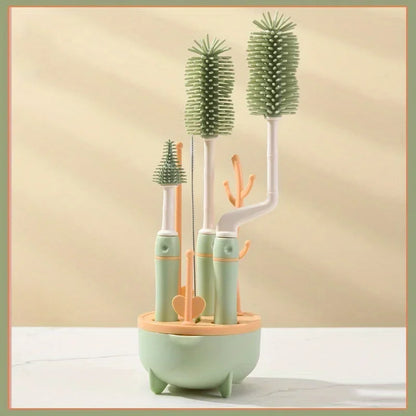 Baby Bottle Cleaner Set 6-in-1 – Hygienic & Travel-Friendly