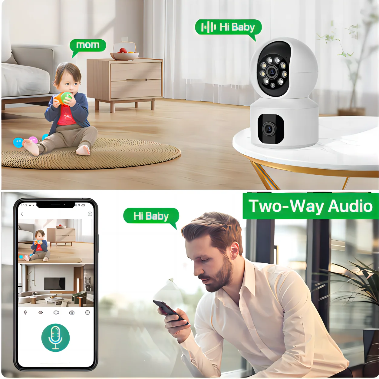 Tuya 8MP WiFi IP Camera with Auto-Tracking & Night Vision