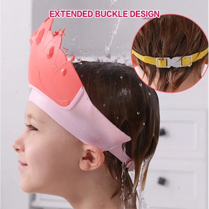 Baby Shower Cap with Adjustable Fit for Safe Bath Time