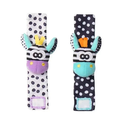 Baby Rattle Socks – Soft Animal Wrist & Foot Toy