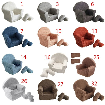 Infant Mini Sofa for Photoshoot – Comfortable & Portable Seat