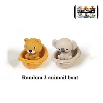 Baby Bath Toys Floating Animal Set Fun Water Play for Kids