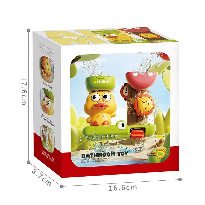 Cartoon Duck Bath Toy – Rotating Fun Water Play