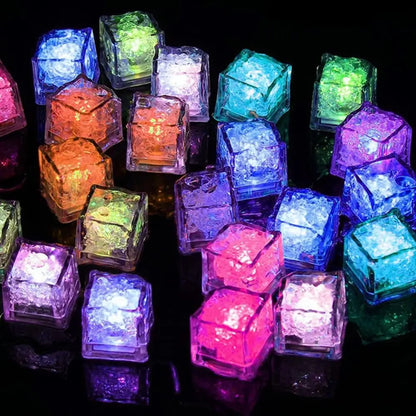 Kids Bath Toy Glowing Ice Cubes 6/12PCS Fun Water Play