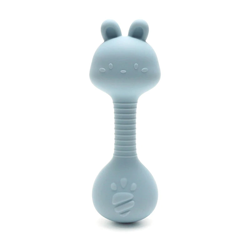 Silicone Baby Rattle – Easy Grip Rabbit Teether Toy