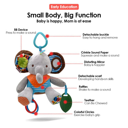 Montessori Baby Toys Plush Animal Doll – Soft Sensory Comfort