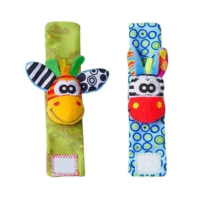 Baby Rattle Socks – Soft Animal Wrist & Foot Toy