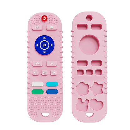 Silicone Baby Teether – TV Remote Toy for Gum Relief