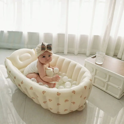Foldable Inflatable Baby Bathtub – Portable & Fun Design