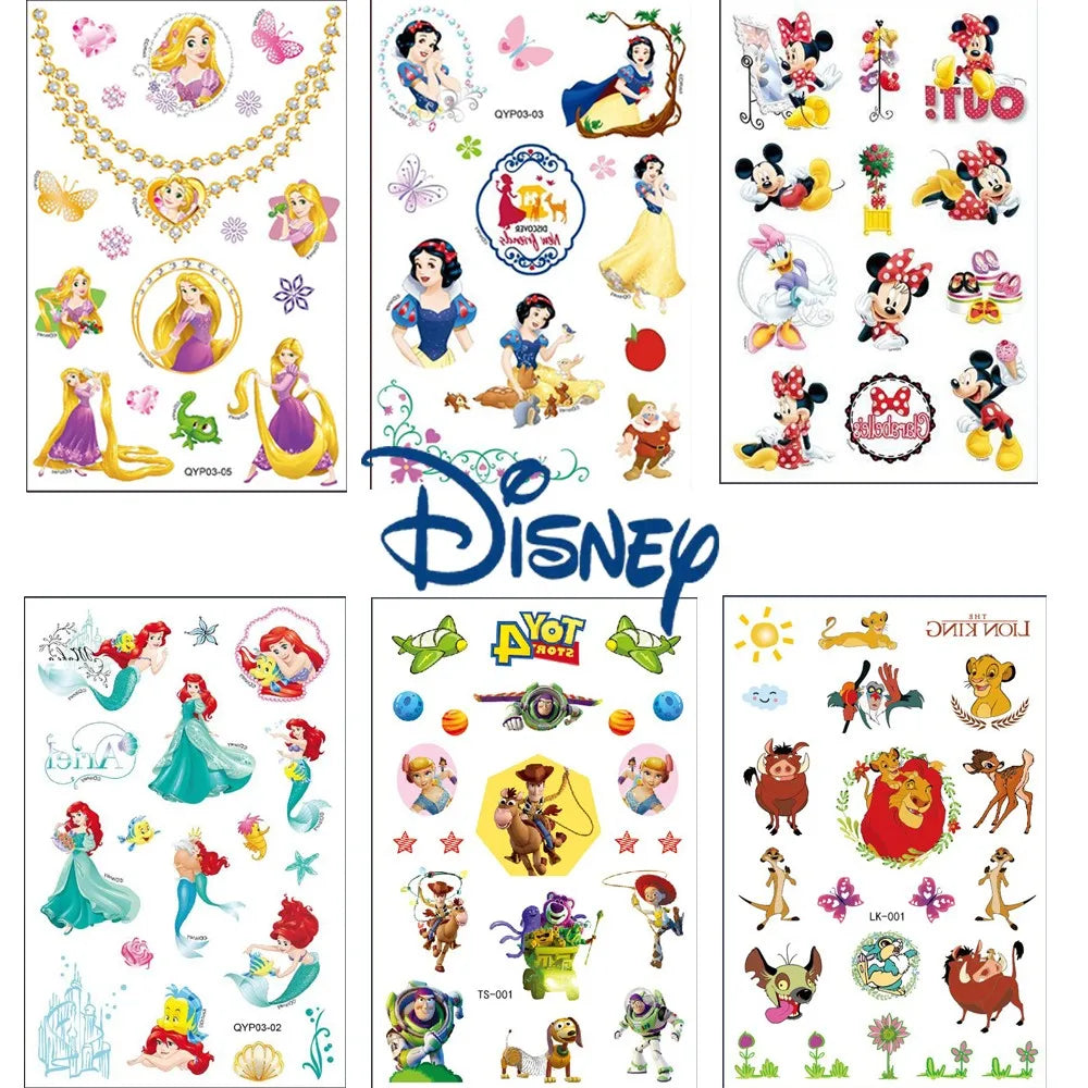 Temporary Tattoo Stickers for Kids – Cute Cartoon Party Fun