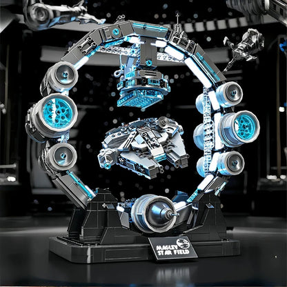 Falcon Spaceship Building Blocks – LED Display Model