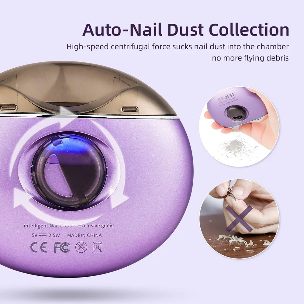Electric Nail Clipper with UV Light – Safe & Easy Nail Care