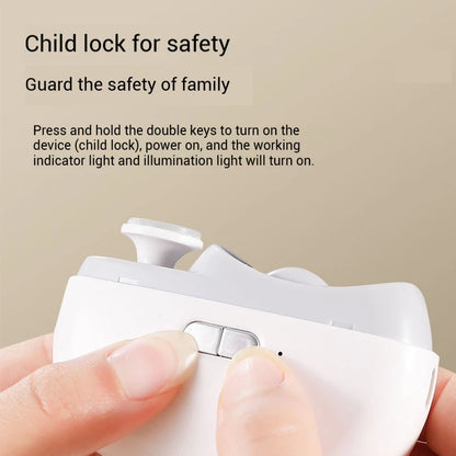 Electric Nail Clipper with Light – Safe & Portable Trimmer