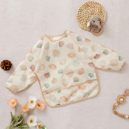 Waterproof Baby Bib with Sleeves – Cute Mess-Free Feeding