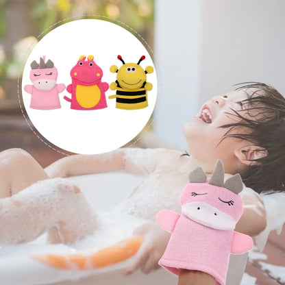 Children Bath Gloves – Soft Cartoon Sponge for Gentle Cleaning