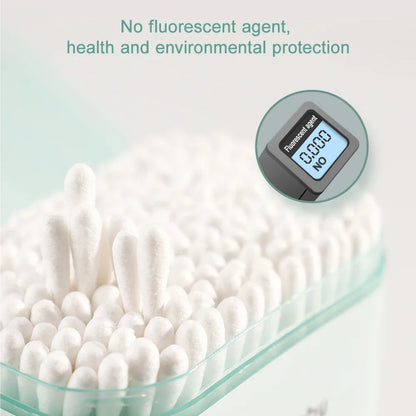 Organic Baby Cotton Swabs – 400PCS Safe & Gentle Care