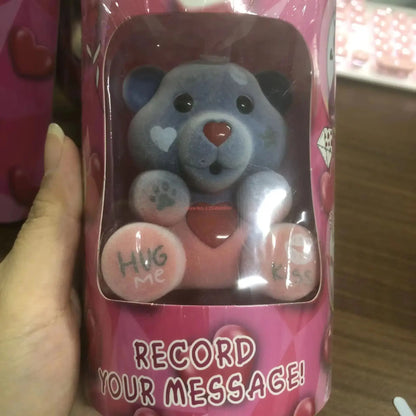 Pacifier Love Teddy Bear Glow Plush Keychain – Cute Gift Set