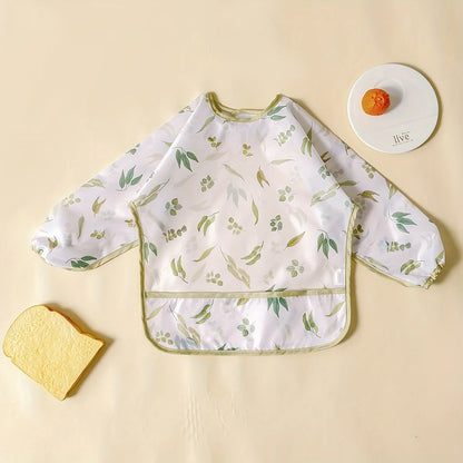 Waterproof Baby Bib with Sleeves – Cute Mess-Free Feeding