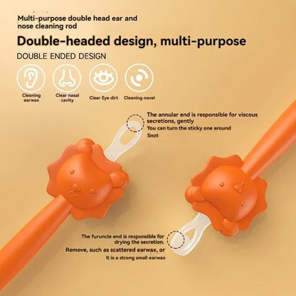 Soft Baby Ear & Nose Cleaner – Gentle Dual-Head Tool
