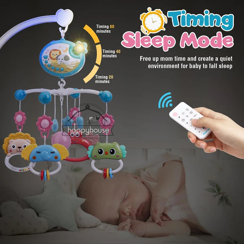 Musical Baby Crib Mobile – Lights, Music & Star Projection