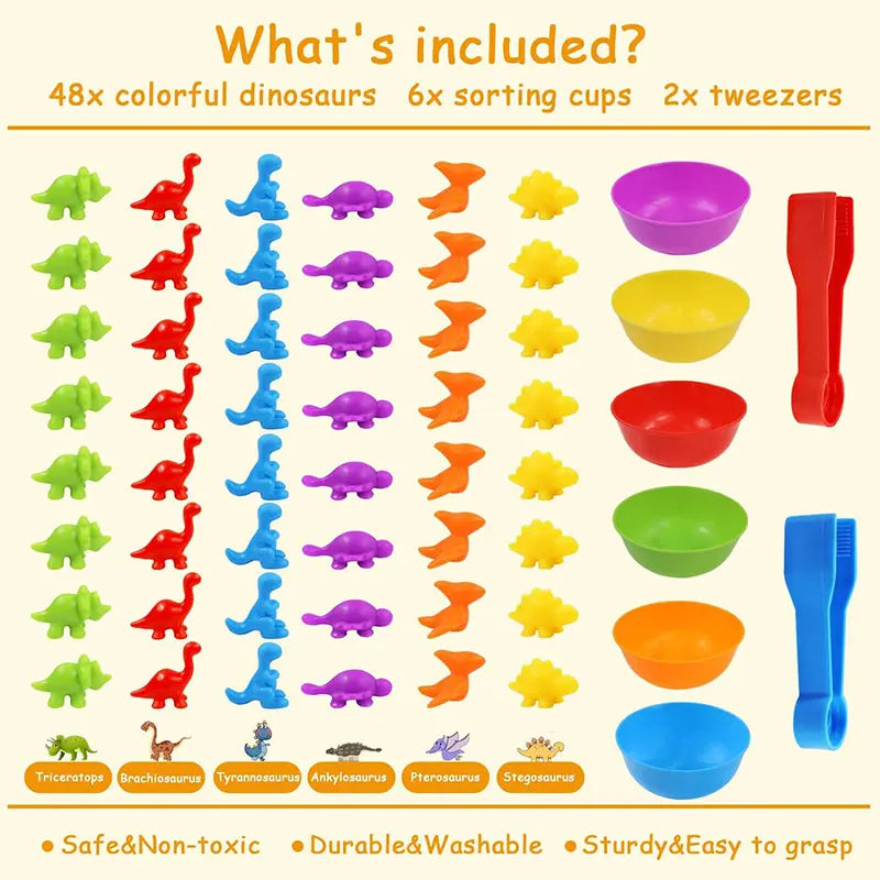 Montessori Animal Sorting Toys – Rainbow Learning Fun for Kids