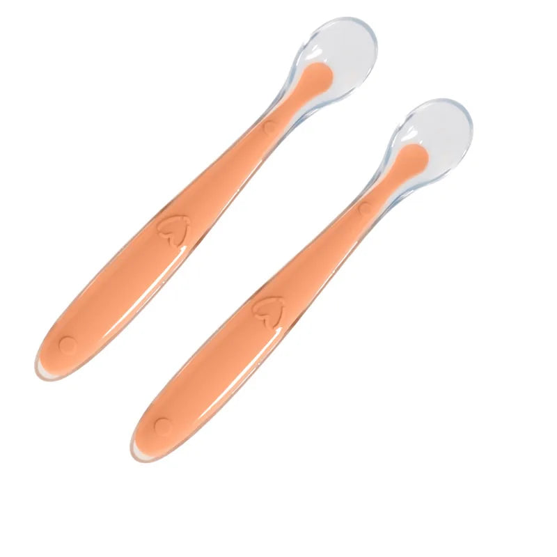 Baby Silicone Feeding Spoon Set – Soft Tip & Portable Box