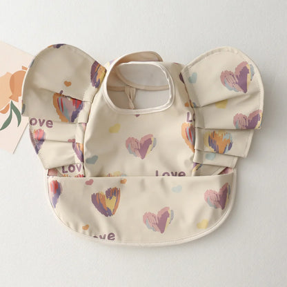 Waterproof Baby Bib with Pocket – Easy Clean & Soft PU
