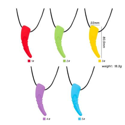 Silicone Teether Necklace – Chew & Soothe Sensory Toy