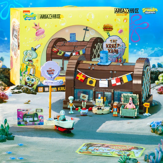 SpongeBob Krusty Krab Building Block Set – Creative Fun