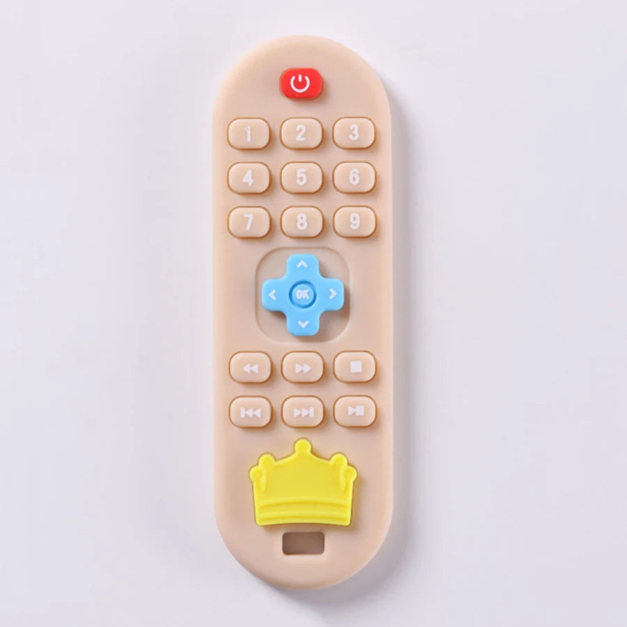 Silicone Teether Remote Control – Soothing Gum Relief Toy