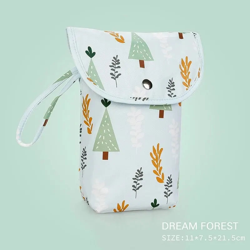 Waterproof Baby Diaper Bag with Wet & Dry Storage Pouch