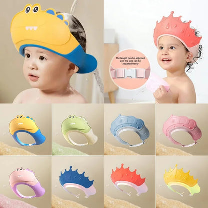 Baby Shower Cap with Adjustable Fit & Soft Ear Protection