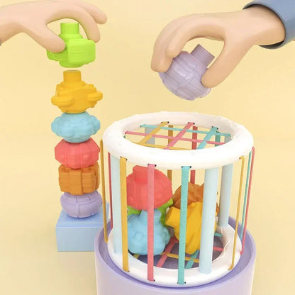Montessori Baby Toys – Colorful Sensory Learning Blocks