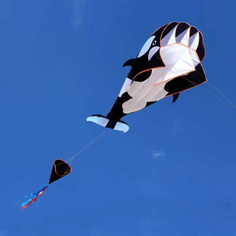 Whale Dolphin Kite 2.2m – Easy-Fly Outdoor Fun with Long Tail