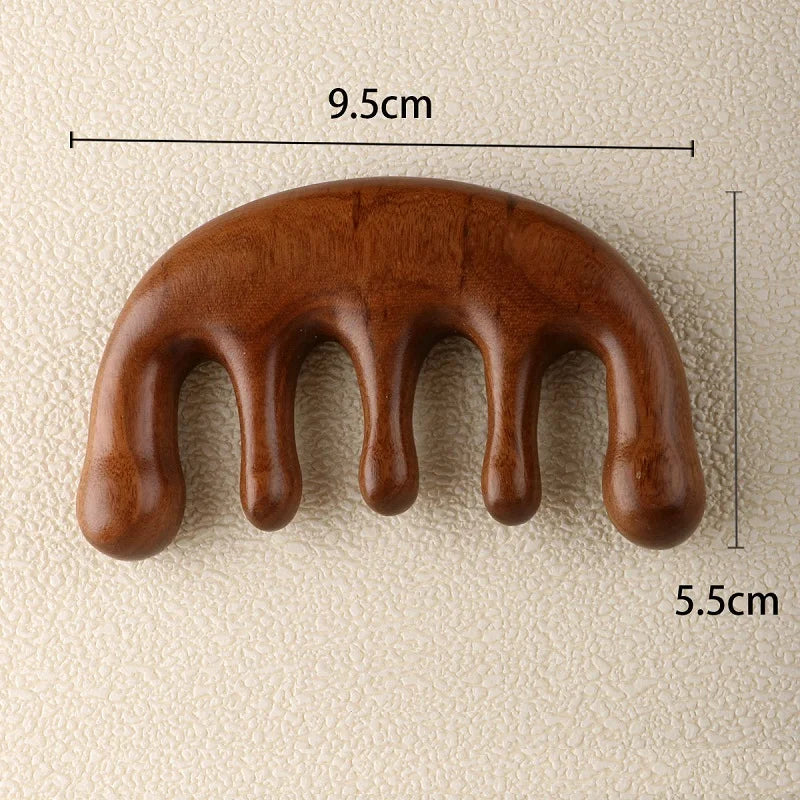 Wooden Scalp Massager Comb for Relaxing Head & Hair Care