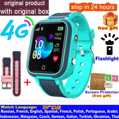 4G Kids Smartwatch with GPS & Video Call Safety