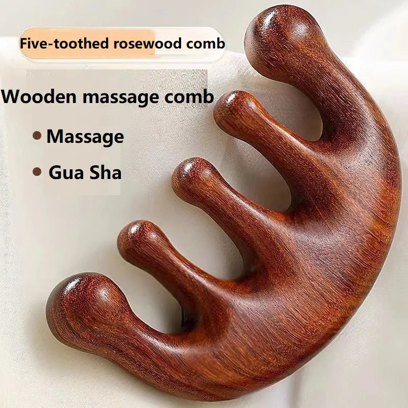 Wooden Scalp Massager Comb for Relaxing Head & Hair Care