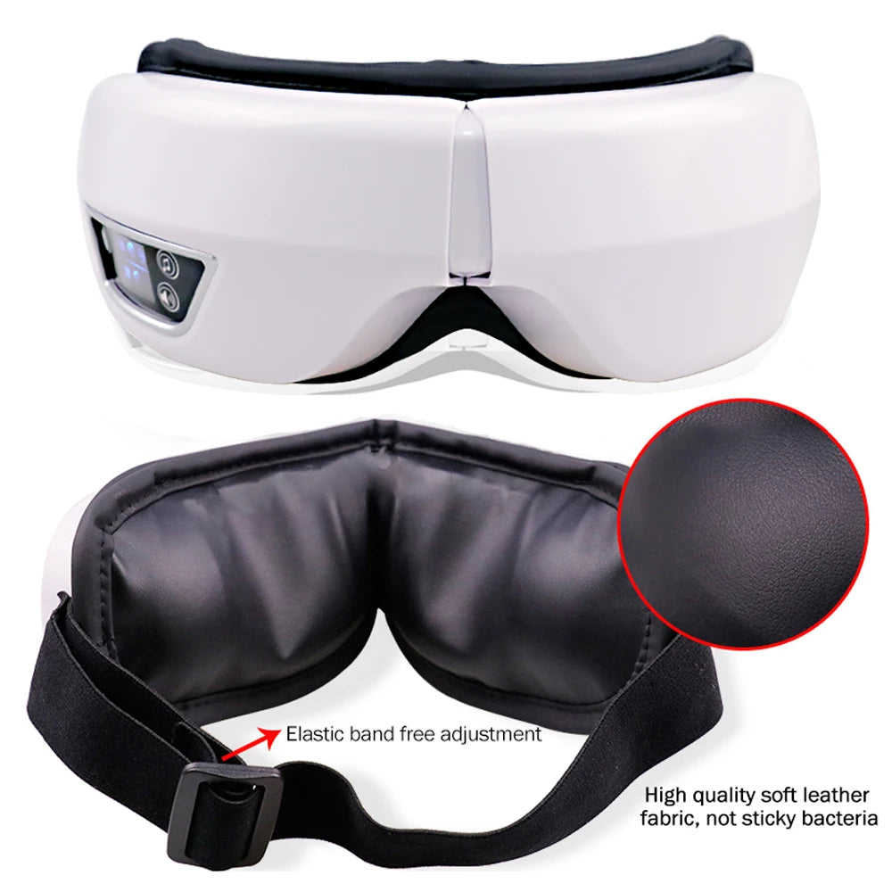 Smart Eye Massager with Heat & Vibration for Deep Relaxation