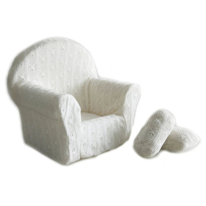Infant Mini Sofa for Photoshoot – Comfortable & Portable Seat