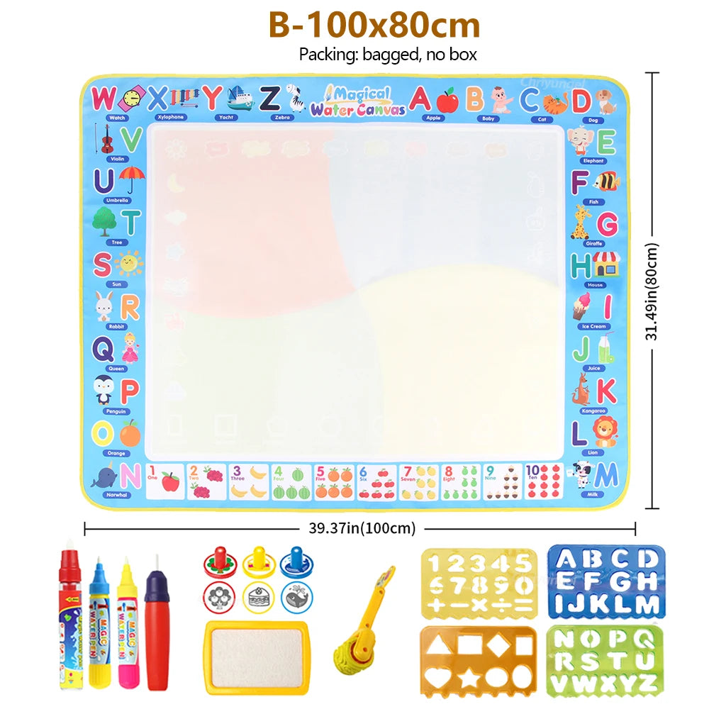 Magic Water Drawing Mat – Reusable Mess-Free Learning Fun