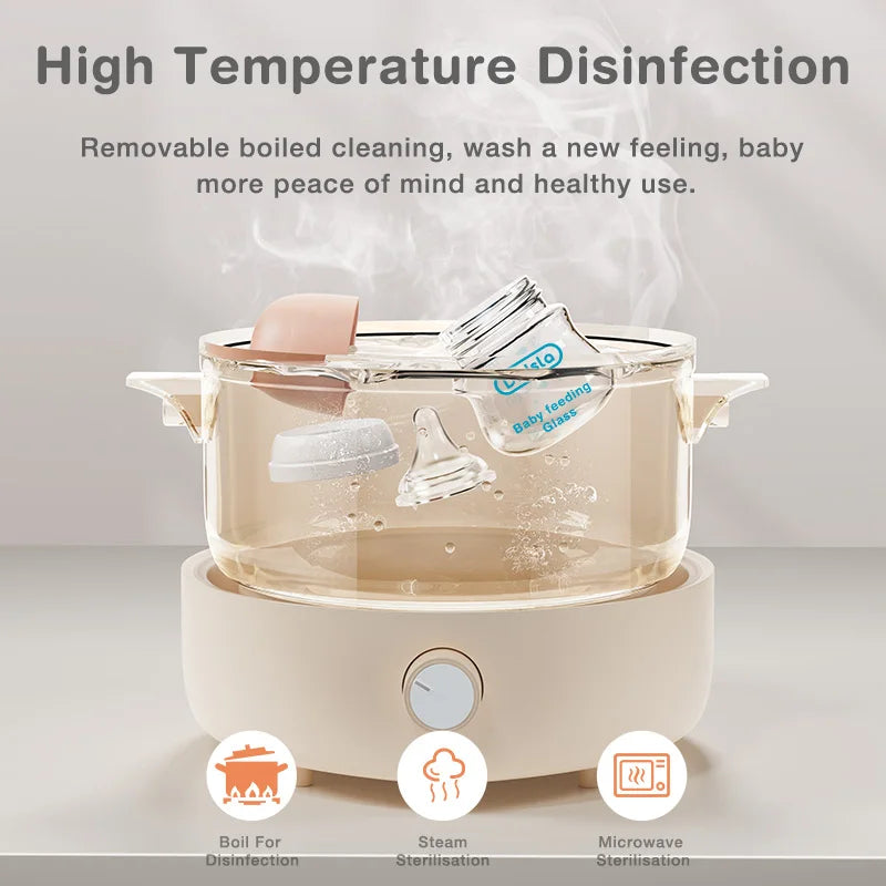 Glass Baby Bottle Anti-Choke Design for Safe Newborn Feeding