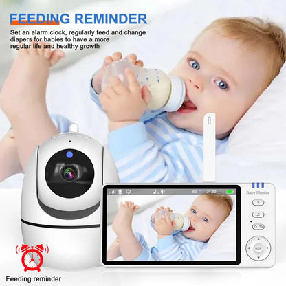 5" Video Baby Monitor HD PTZ Camera with Two-Way Audio