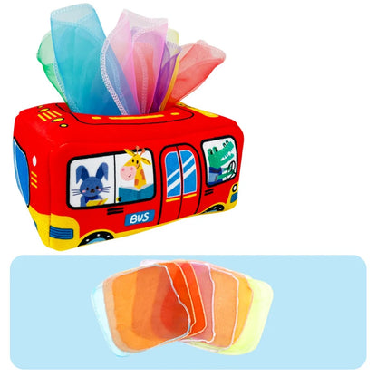 Montessori Tissue Box Toy – Stimulate Baby Learning & Senses