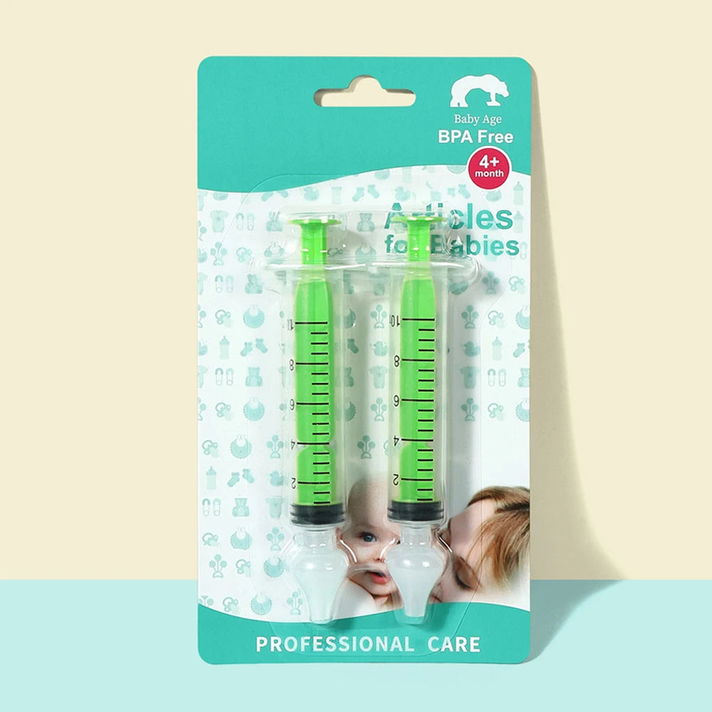 Baby Nasal Aspirator Syringe for Gentle & Hygienic Cleaning