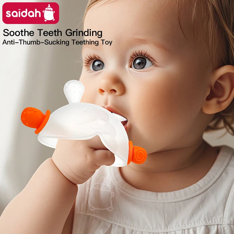 Bunny Silicone Teething Toy – Anti-Thumb Sucking Relief