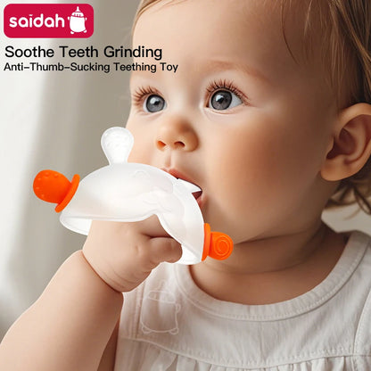 Bunny Silicone Teething Toy – Anti-Thumb Sucking Relief